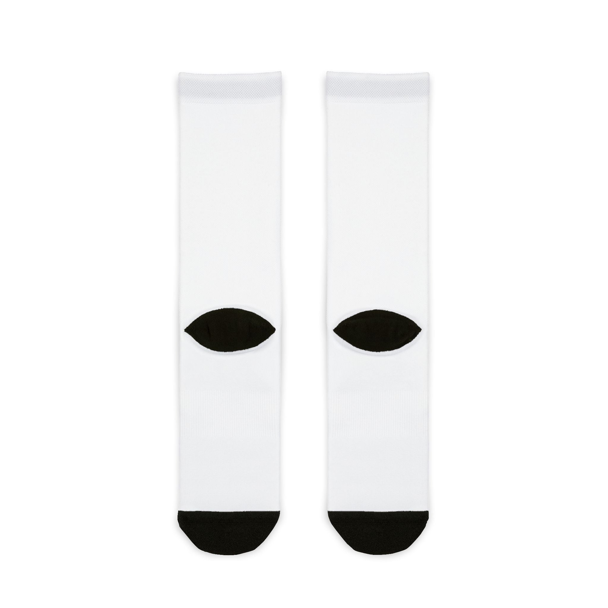 White Sublimation Crew Sockss