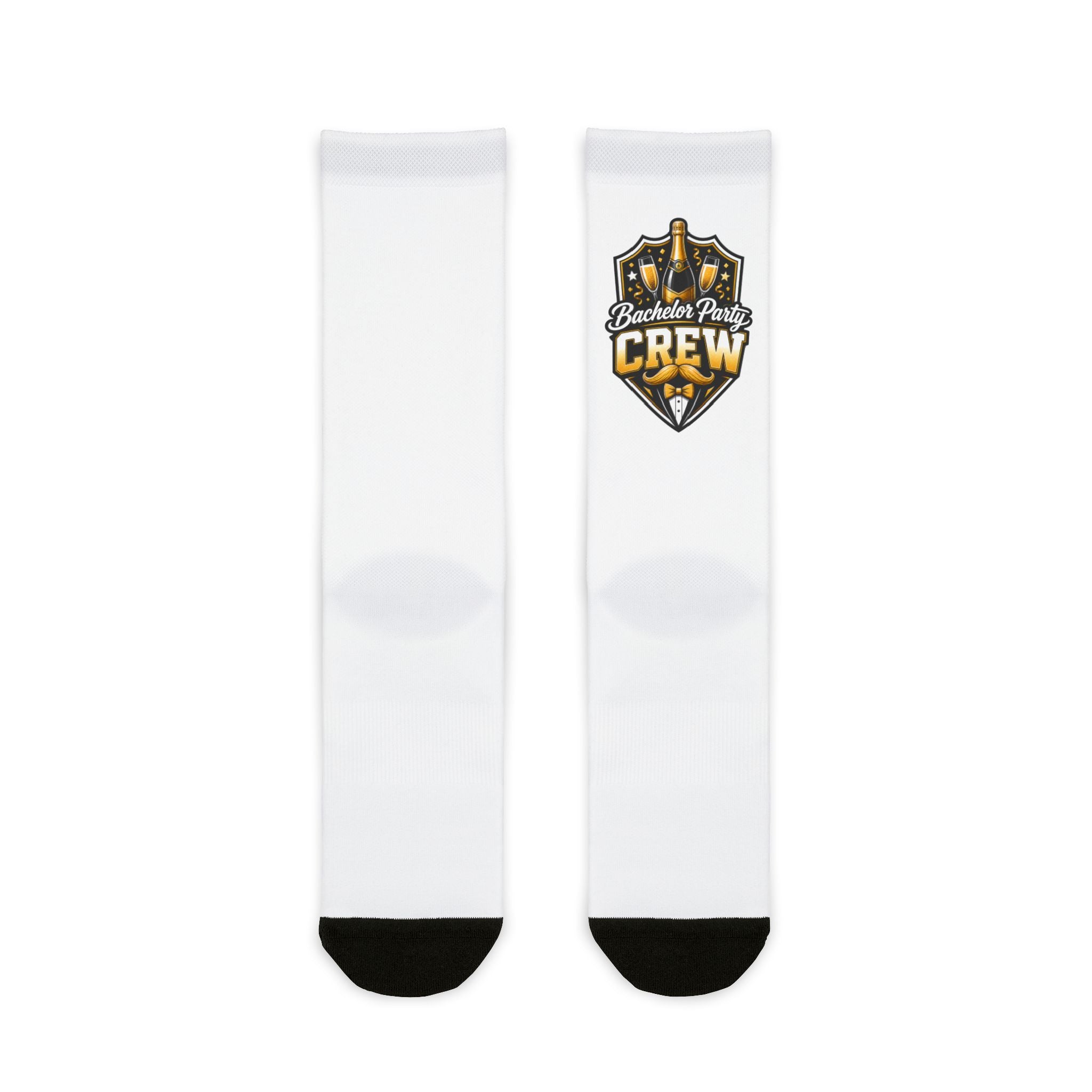 White Sublimation Crew Sockss